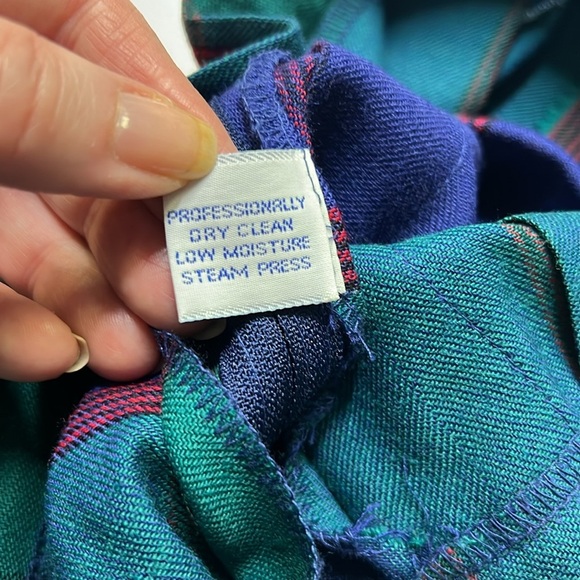 David Brooks Plaid Wool Skirt - Picture 7 of 7